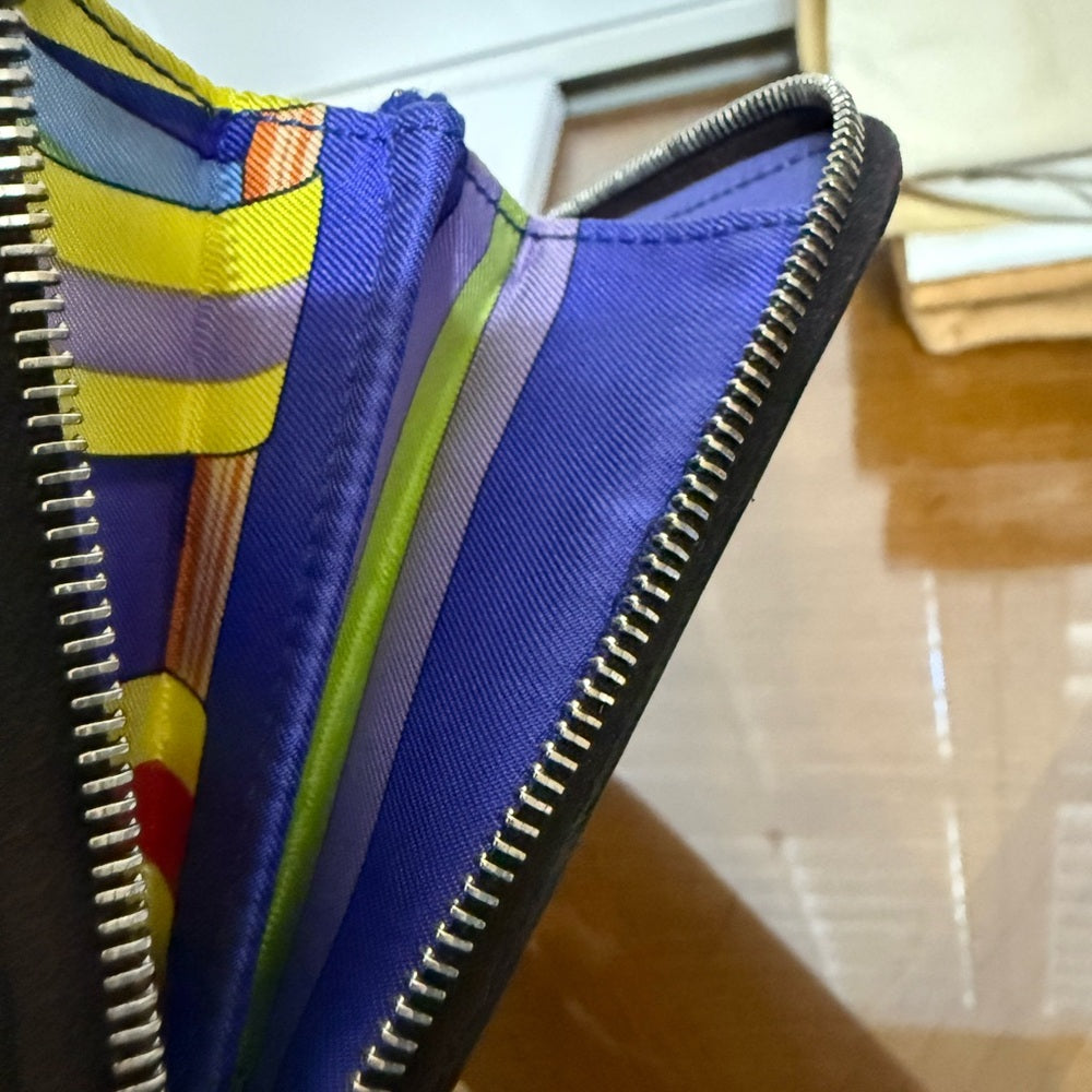 HERMES Azap Silk In Veau Epsom Leather Zip Long Wallet