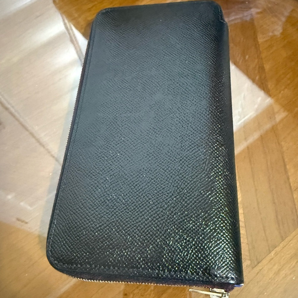 HERMES Azap Silk In Veau Epsom Leather Zip Long Wallet
