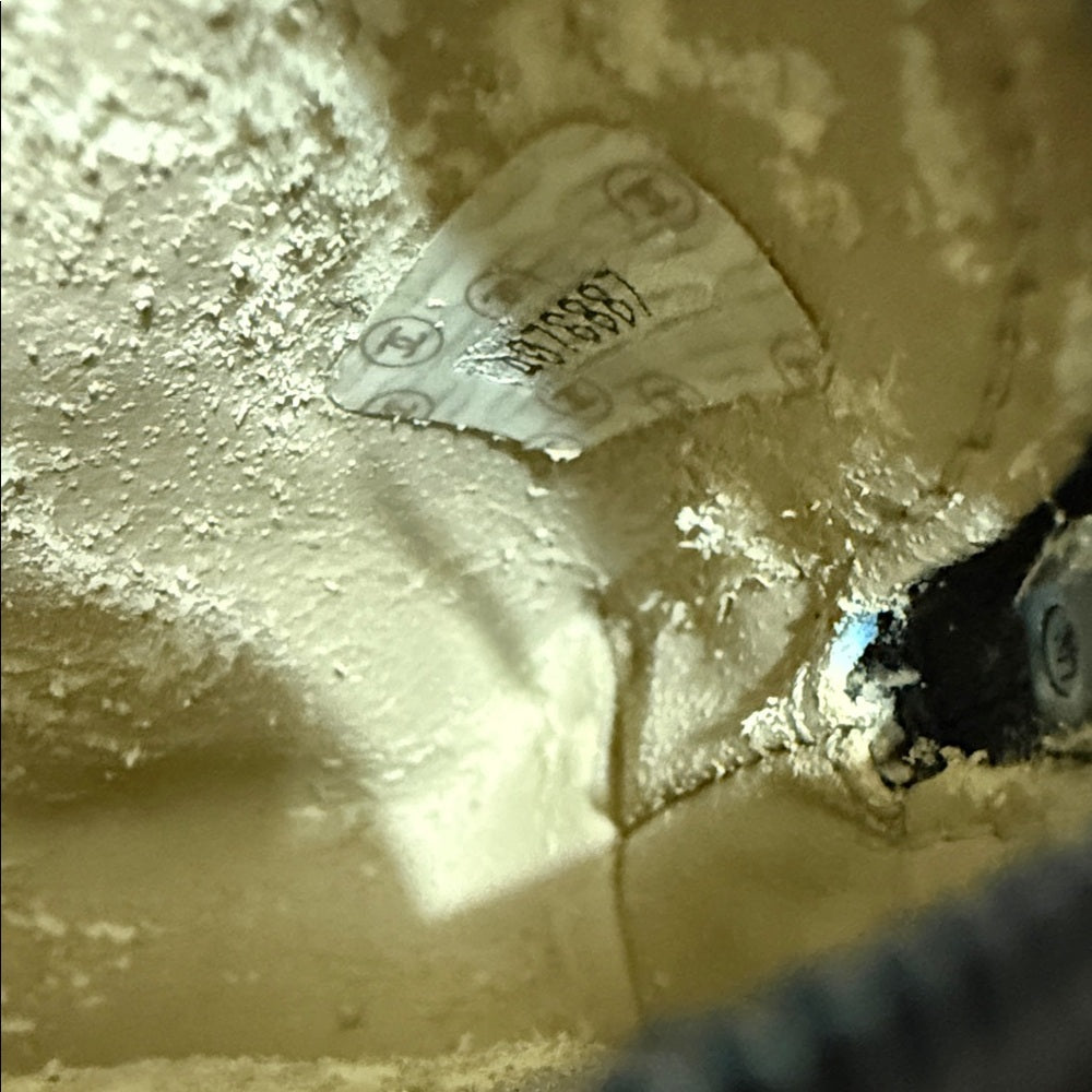 CHANEL Black Grained Leather Cosmetic Case