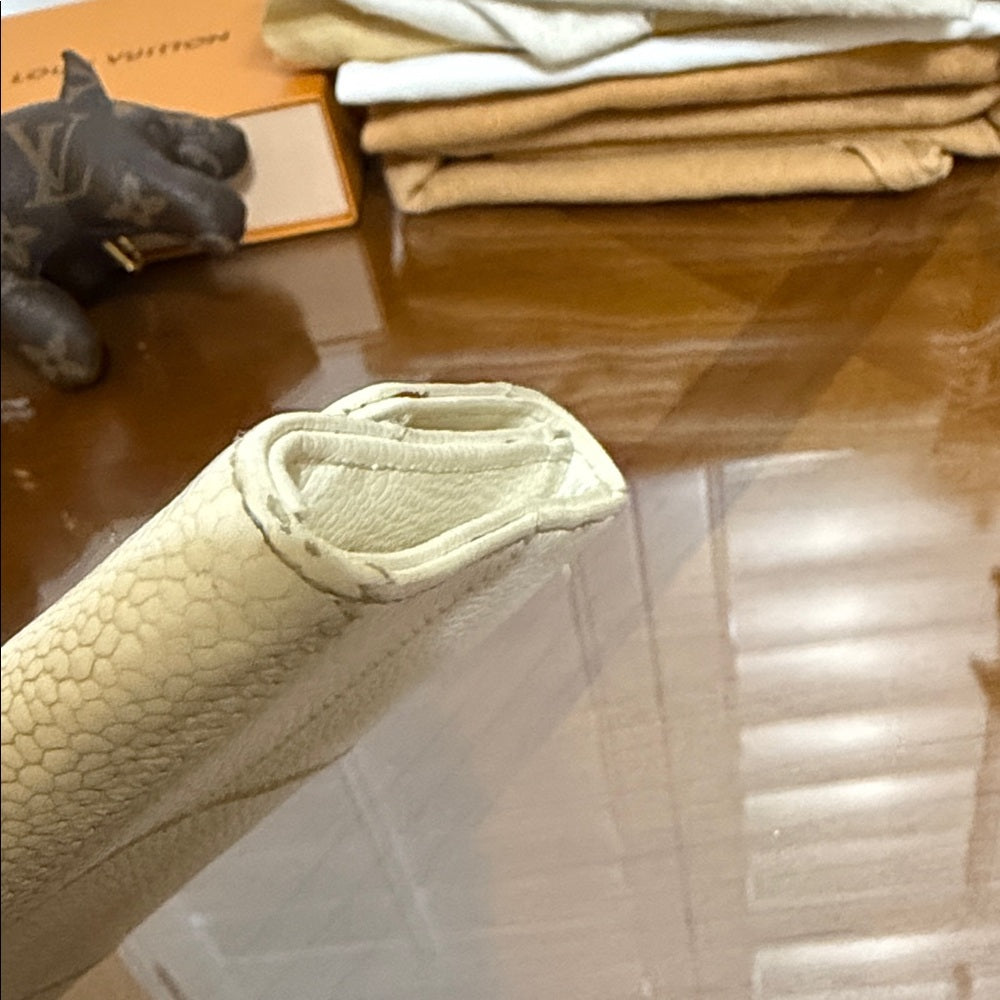 CHANEL Ivory Grained Leather Wild Stitch Wallet