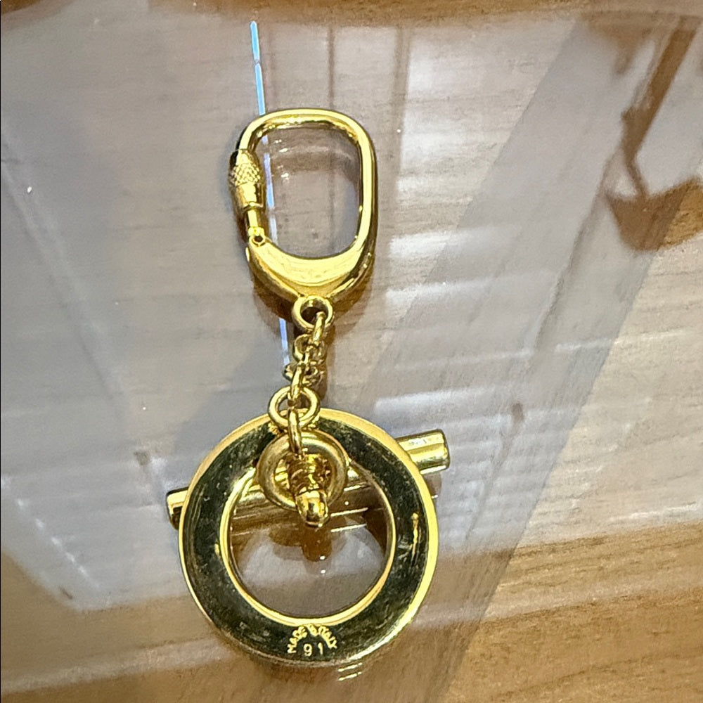Celine Gold Toggle Keyring/Bag Charm