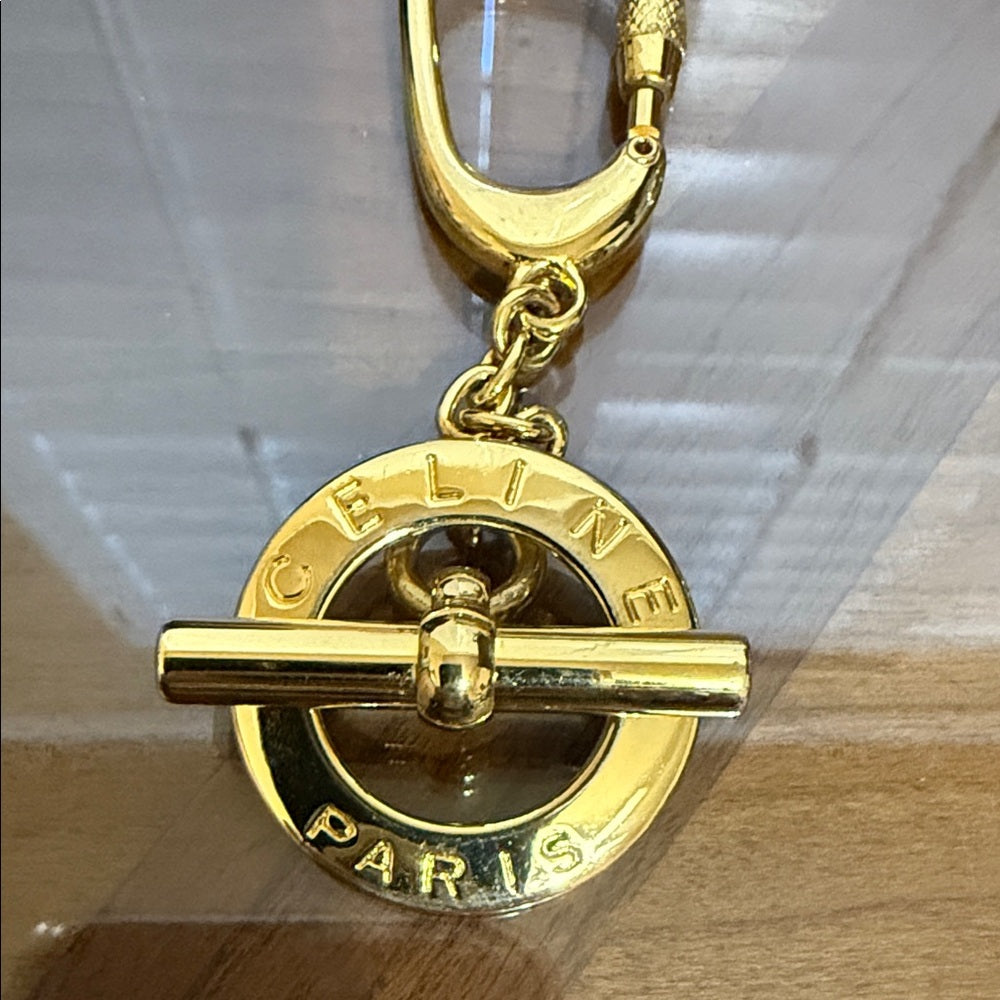 Celine Gold Toggle Keyring/Bag Charm