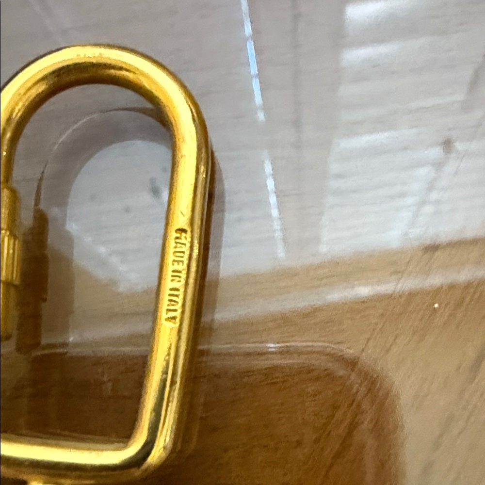 Celine Gold Horse and Carriage Keychain/Bag Charm