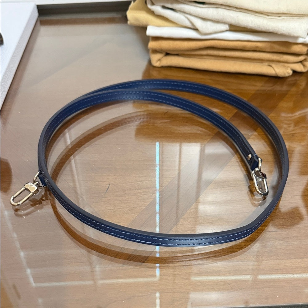 Louis Vuitton Blue Strap with Silver Hardware