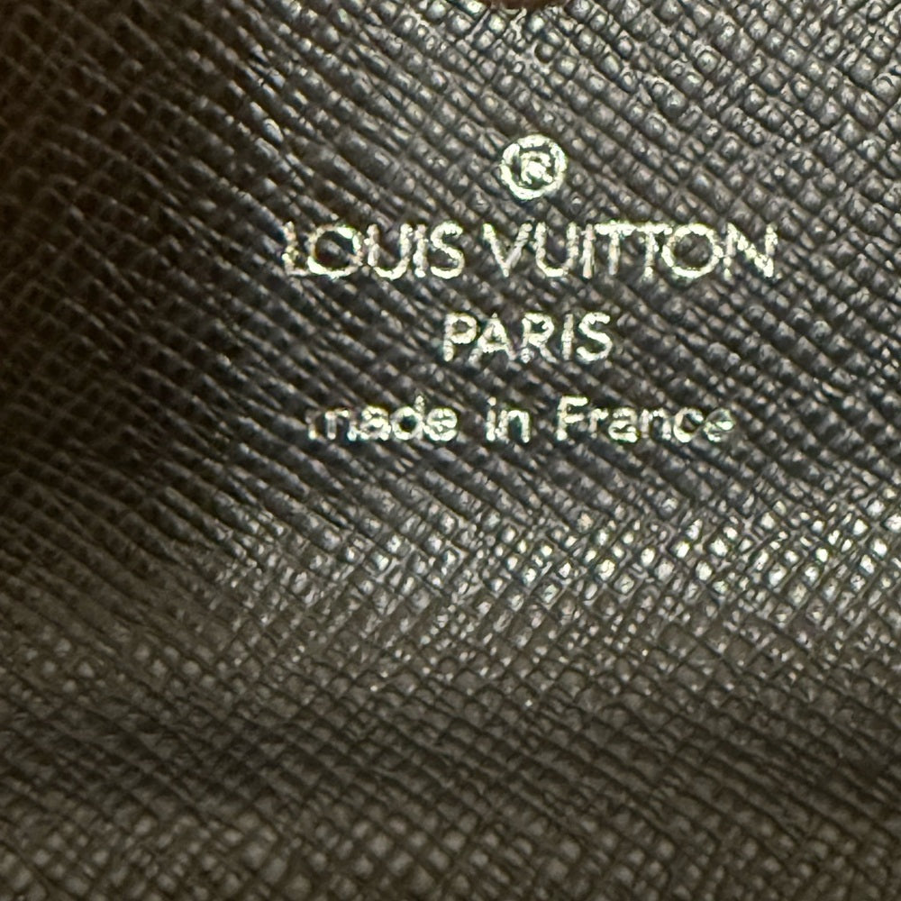 Louis Vuitton Black Leather Porte Cles Accessory Case