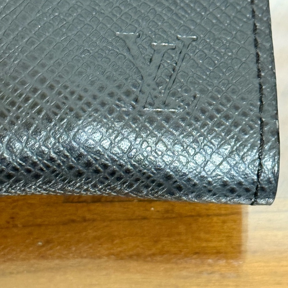 Louis Vuitton Black Leather Porte Cles Accessory Case