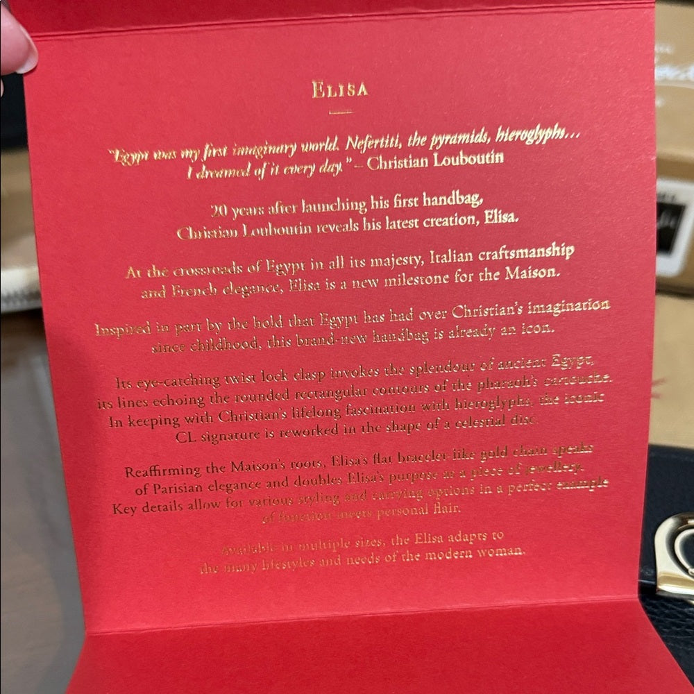 Christian Louboutin Elisa Black Leather Wallet