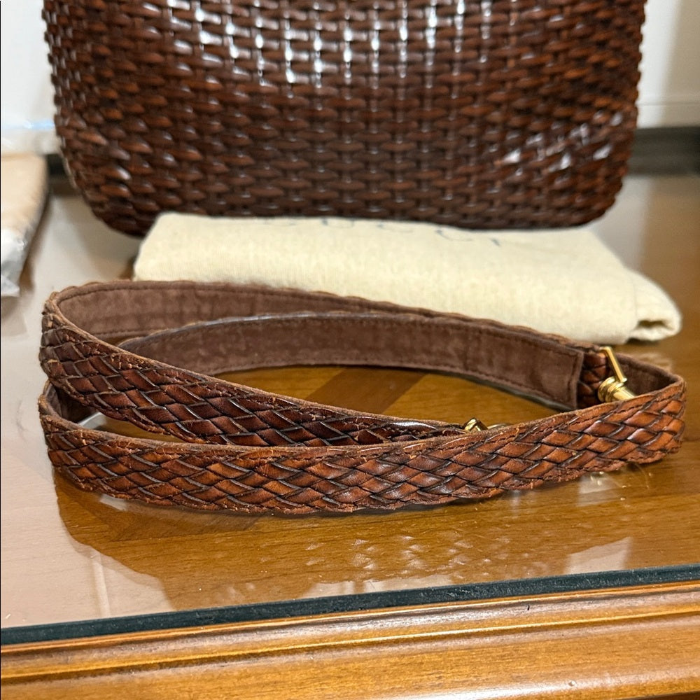 Gucci Rare Woven Leather 2 Way Bag