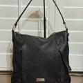 Michael Kors Black Pebbled Leather Hobo Bag
