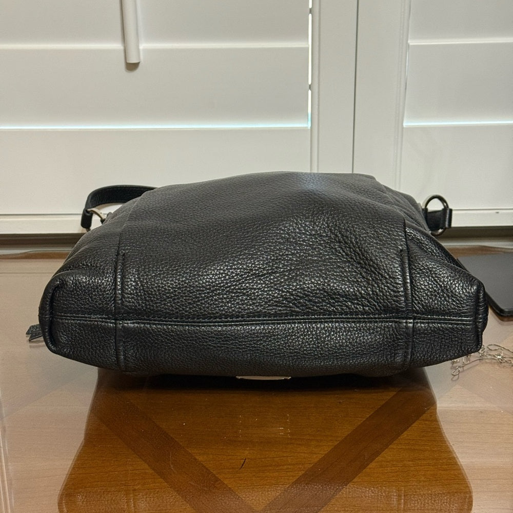 Michael Kors Black Pebbled Leather Hobo Bag