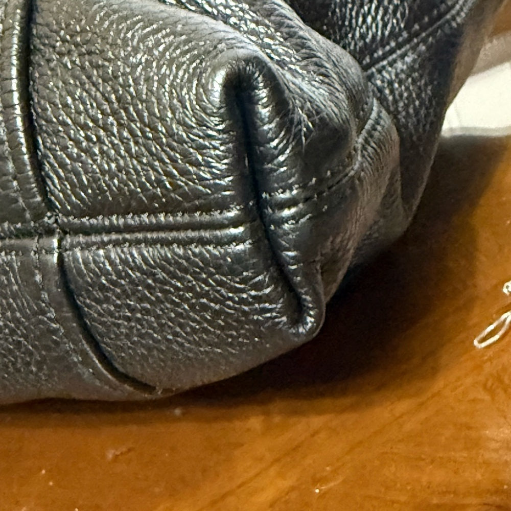 Michael Kors Black Pebbled Leather Hobo Bag