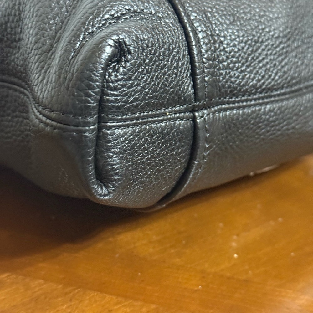 Michael Kors Black Pebbled Leather Hobo Bag