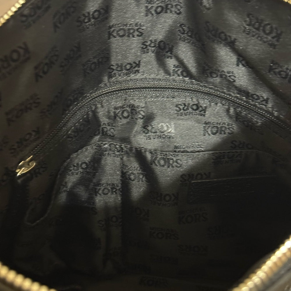 Michael Kors Black Pebbled Leather Hobo Bag