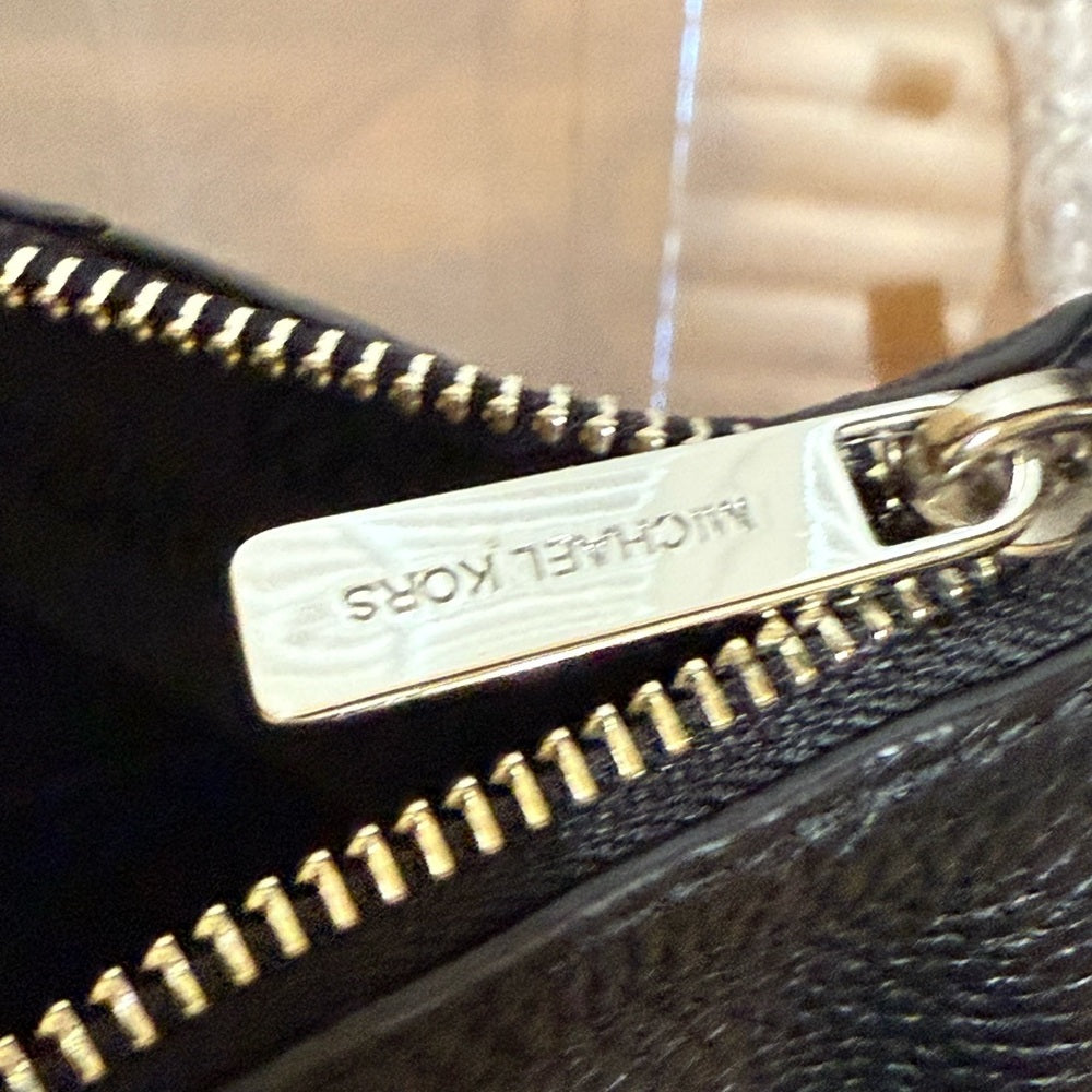 Michael Kors Black Pebbled Leather Hobo Bag