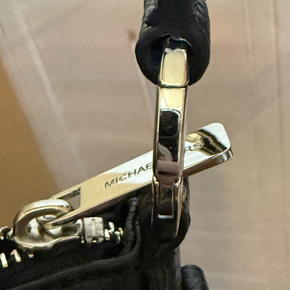 Michael Kors Black Pebbled Leather Hobo Bag