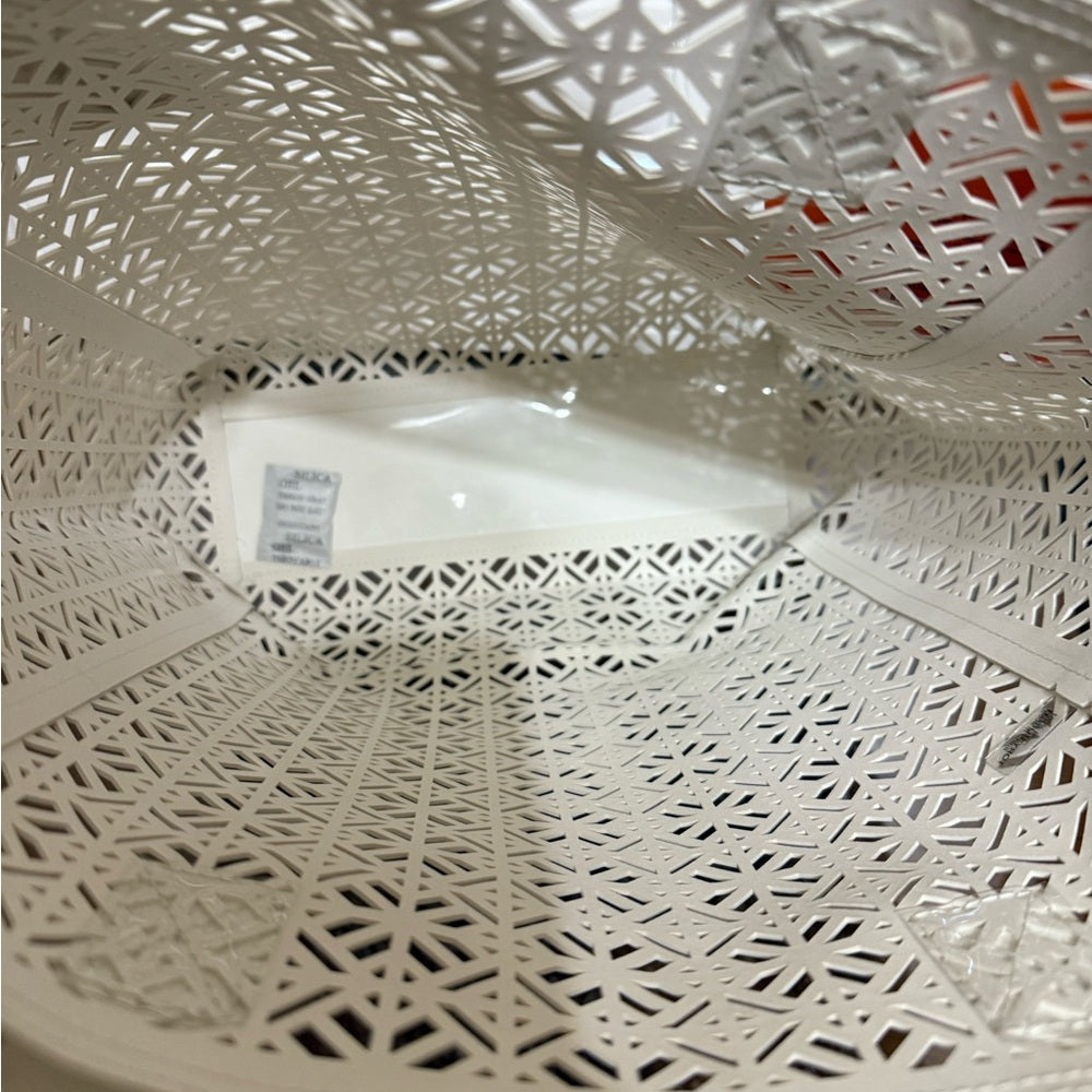 New Tory Burch White Cutout Tote