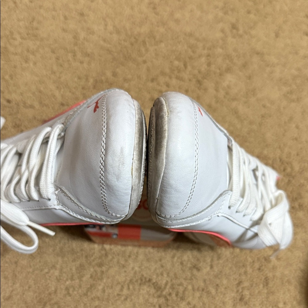 Puma Women's White Sneakers with Pink Highlights